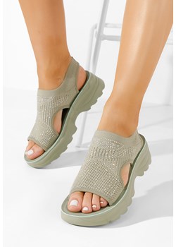 Zielone sandały damskie Blakely ze sklepu Zapatos w kategorii Sandały damskie - zdjęcie 170715773