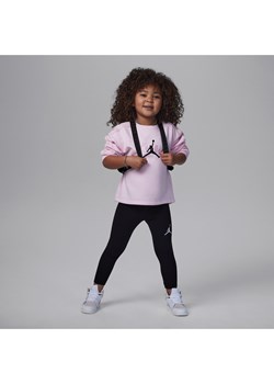 Dwuczęściowy zestaw dla małych dzieci Jordan Soft Touch Mixed Crew Set - Czerń ze sklepu Nike poland w kategorii Dresy dziewczęce - zdjęcie 170716713