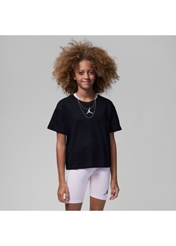 T-shirt dla dużych dzieci (dziewcząt) Jordan - Czerń ze sklepu Nike poland w kategorii Bluzki dziewczęce - zdjęcie 170716734