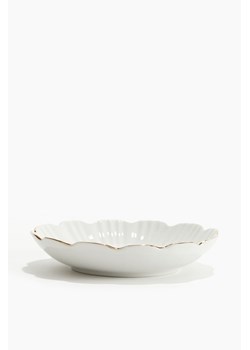 H & M - Płytkie porcelanowe naczynie - Biały ze sklepu H&M w kategorii Naczynia - zdjęcie 170717012