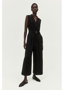 H & M - Kombinezon z paskiem - Czarny ze sklepu H&M w kategorii Kombinezony damskie - zdjęcie 170717091