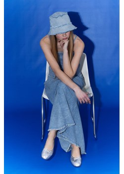 H & M - Rozszerzana spódnica z postrzępionym brzegiem - Niebieski ze sklepu H&M w kategorii Spódnice - zdjęcie 170717124