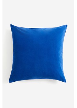 H & M - Aksamitna poszewka na poduszkę - Niebieski ze sklepu H&M w kategorii Poszewki na poduszki - zdjęcie 170717133