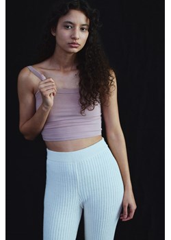 H & M - Krótki top na ramiączkach - Różowy ze sklepu H&M w kategorii Bluzki damskie - zdjęcie 170717183