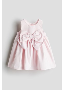 H & M - Satynowa sukienka z kokardą - Różowy ze sklepu H&M w kategorii Sukienki dziewczęce - zdjęcie 170717212