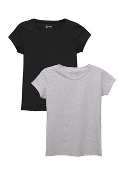T-shirt damski czarny i szary 2pak ze sklepu 5.10.15 w kategorii Bluzki damskie - zdjęcie 170719412