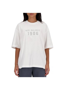 Koszulka New Balance WT41519WT - biała ze sklepu streetstyle24.pl w kategorii Bluzki damskie - zdjęcie 170720000