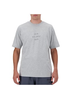 Koszulka New Balance MT41519AG - szara ze sklepu streetstyle24.pl w kategorii T-shirty męskie - zdjęcie 170720021