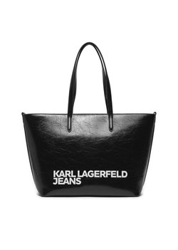Torebka Karl Lagerfeld Jeans 241J3001 Black ze sklepu eobuwie.pl w kategorii Torby Shopper bag - zdjęcie 170722591
