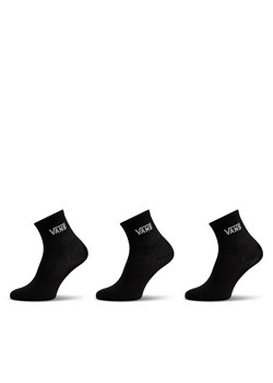 Zestaw 3 par wysokich skarpet damskich Vans Classic Half Crew Sock VN00073EBLK1 Black ze sklepu eobuwie.pl w kategorii Skarpetki damskie - zdjęcie 170722670