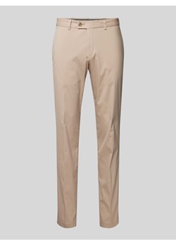 Chinosy o kroju regular fit z zakładkami w pasie model ‘Tarent’ ze sklepu Peek&Cloppenburg  w kategorii Spodnie męskie - zdjęcie 170727152