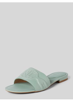 Sandały skórzane w jednolitym kolorze model ‘ALEGRA III’ ze sklepu Peek&Cloppenburg  w kategorii Klapki damskie - zdjęcie 170727154