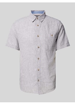 Koszula casualowa z kieszenią na piersi i rękawem o dł. 1/2 ze sklepu Peek&Cloppenburg  w kategorii Koszule męskie - zdjęcie 170727241