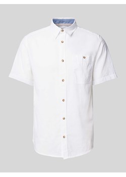 Koszula casualowa z kieszenią na piersi i rękawem o dł. 1/2 ze sklepu Peek&Cloppenburg  w kategorii Koszule męskie - zdjęcie 170727431