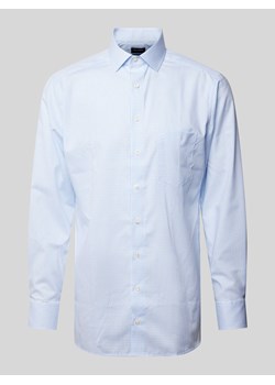Koszula biznesowa o kroju modern fit ze wzorem w kratę model ‘Global’ ze sklepu Peek&Cloppenburg  w kategorii Koszule męskie - zdjęcie 170727512