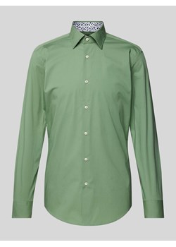 Koszula biznesowa o kroju slim fit z listwą guzikową ze sklepu Peek&Cloppenburg  w kategorii Koszule męskie - zdjęcie 170727560