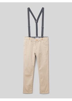 Chinosy z szelkami model ‘RYAN’ ze sklepu Peek&Cloppenburg  w kategorii Spodnie chłopięce - zdjęcie 170727731