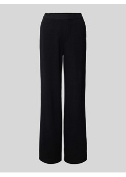 Spodnie materiałowe z szeroką nogawką i elastycznym pasem model ‘Sanne Aline’ ze sklepu Peek&Cloppenburg  w kategorii Spodnie damskie - zdjęcie 170727970