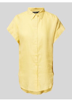 Bluzka koszulowa z lnu model ‘BROONO’ ze sklepu Peek&Cloppenburg  w kategorii Koszule damskie - zdjęcie 170728243