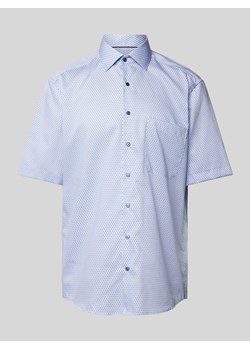 Koszula biznesowa o kroju comfort fit ze wzorem na całej powierzchni ze sklepu Peek&Cloppenburg  w kategorii Koszule męskie - zdjęcie 170728332