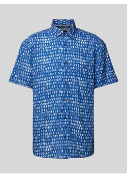Koszula casualowa o kroju relaxed fit ze wzorem na całej powierzchni ze sklepu Peek&Cloppenburg  w kategorii Koszule męskie - zdjęcie 170728510
