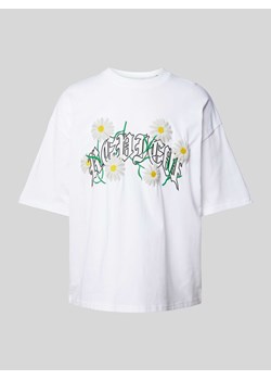 T-shirt z nadrukiem z logo i motywem ze sklepu Peek&Cloppenburg  w kategorii T-shirty męskie - zdjęcie 170728852
