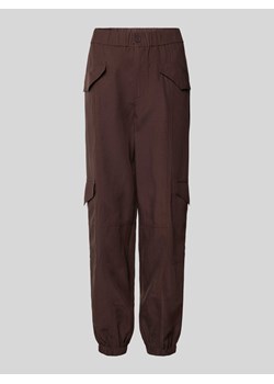 Spodnie cargo o kroju baggy fit z elastycznym pasem ze sklepu Peek&Cloppenburg  w kategorii Spodnie damskie - zdjęcie 170729031