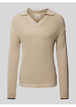 Sweter z dzianiny z dekoltem w serek ze sklepu Peek&Cloppenburg  w kategorii Swetry męskie - zdjęcie 170729133