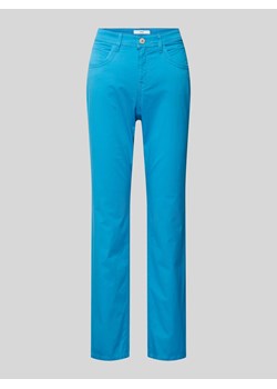 Jeansy z poszerzaną nogawką w jednolitym kolorze model ‘STYLE.CAROLA’ ze sklepu Peek&Cloppenburg  w kategorii Jeansy damskie - zdjęcie 170729521