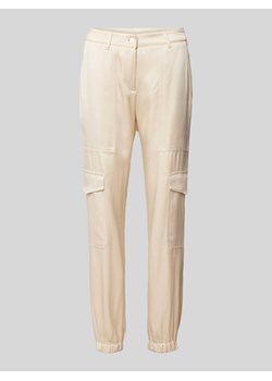 Spodnie cargo o kroju slim fit z ozdobnymi szwami model ‘KARO’ ze sklepu Peek&Cloppenburg  w kategorii Spodnie damskie - zdjęcie 170729824