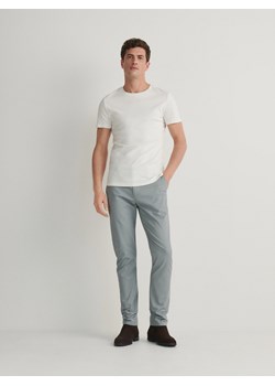 Reserved - T-shirt slim fit - złamana biel ze sklepu Reserved w kategorii T-shirty męskie - zdjęcie 170731380