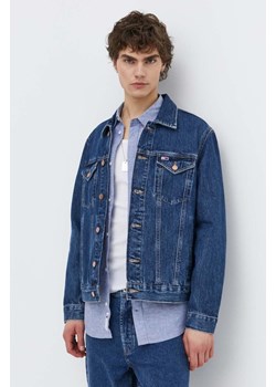 Tommy Jeans kurtka jeansowa męska kolor granatowy przejściowa ze sklepu ANSWEAR.com w kategorii Kurtki męskie - zdjęcie 170733472