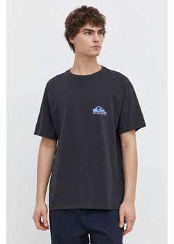 Quiksilver t-shirt bawełniany męski kolor czarny z nadrukiem ze sklepu ANSWEAR.com w kategorii T-shirty męskie - zdjęcie 170734131