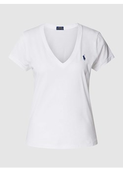 T-shirt z wyhaftowanym logo ze sklepu Peek&Cloppenburg  w kategorii Bluzki damskie - zdjęcie 170737302