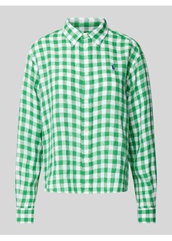 Bluzka koszulowa w kratkę ze sklepu Peek&Cloppenburg  w kategorii Koszule damskie - zdjęcie 170737392
