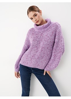 Mohito - Fioletowy sweter z golfem - lawendowy ze sklepu Mohito w kategorii Swetry damskie - zdjęcie 170737653