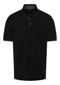 Bugatti Męska koszulka polo Mężczyźni Bawełna granatowy wypukły wzór tkaniny ze sklepu vangraaf w kategorii T-shirty męskie - zdjęcie 170738141