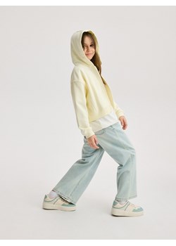 Reserved - Bluza z kapturem - żółty ze sklepu Reserved w kategorii Bluzy dziewczęce - zdjęcie 170738384