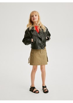 Reserved - Spódnica z kieszeniami cargo - beżowy ze sklepu Reserved w kategorii Spódnice dziewczęce - zdjęcie 170738703
