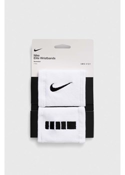 Nike opaski na nadgarstek 2-pack kolor biały ze sklepu ANSWEAR.com w kategorii Dodatki męskie - zdjęcie 170739453