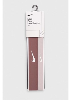 Nike opaska na głowę 2-pack kolor różowy ze sklepu ANSWEAR.com w kategorii Dodatki męskie - zdjęcie 170739474