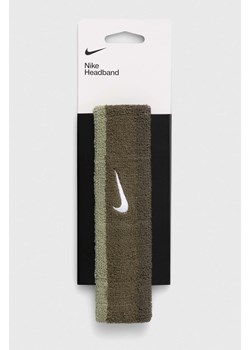 Nike opaska na głowę kolor zielony ze sklepu ANSWEAR.com w kategorii Dodatki męskie - zdjęcie 170739483