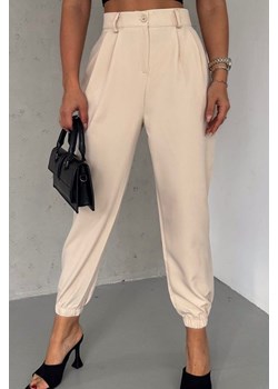 Spodnie RENIETA BEIGE ze sklepu Ivet Shop w kategorii Spodnie damskie - zdjęcie 170739823