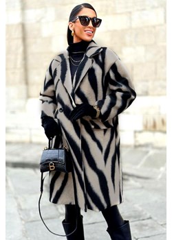 Płaszcz ZEBRITA ze sklepu Ivet Shop w kategorii Płaszcze damskie - zdjęcie 170739830