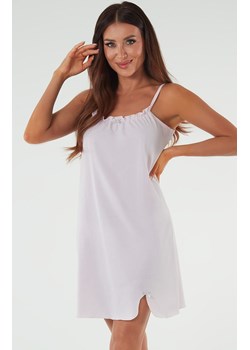Koszula nocna damska na wąskie ramiączko jasnoróżowa Fifi, Kolor jasnoróżowy, Rozmiar S, Italian Fashion ze sklepu Intymna w kategorii Koszule nocne - zdjęcie 170739892