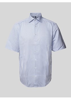 Koszula biznesowa o kroju comfort fit z rękawem o dł. 1/2 ze sklepu Peek&Cloppenburg  w kategorii Koszule męskie - zdjęcie 170740130