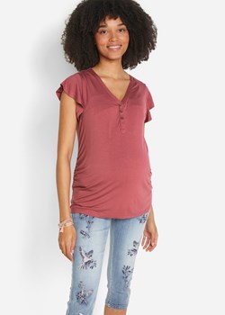 Shirt  ciążowy i do karmienia piersią, ze zrównoważonej wiskozy ze sklepu bonprix w kategorii Bluzki ciążowe - zdjęcie 170741211