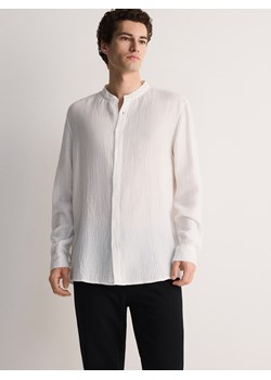 Reserved - Koszula regular fit ze stójką - biały ze sklepu Reserved w kategorii Koszule męskie - zdjęcie 170742681