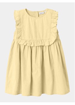 NAME IT Sukienka letnia Delana 13227285 Żółty Regular Fit ze sklepu MODIVO w kategorii Sukienki niemowlęce - zdjęcie 170744030