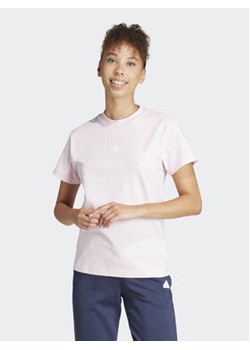 adidas T-Shirt Embroidered IS4288 Różowy Regular Fit ze sklepu MODIVO w kategorii Bluzki damskie - zdjęcie 170744034